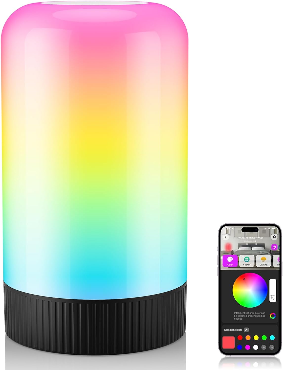 OIYN RGBICWW Smart Table Lamp — Touch Control & Music Sync - Ambient Lighting Lifestyle Scene