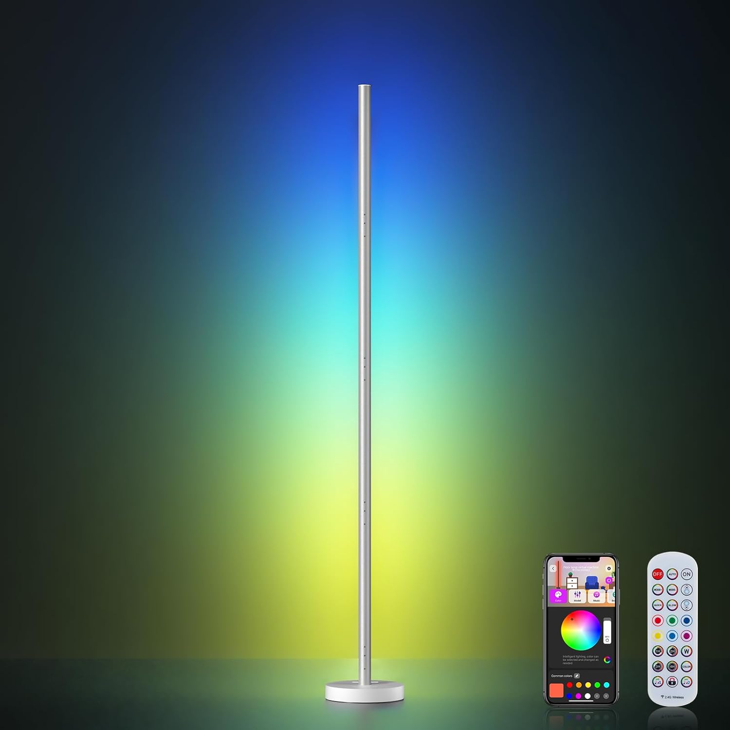 OIYN Smart RGBICW Corner Floor Lamp - Feature Showcase 7